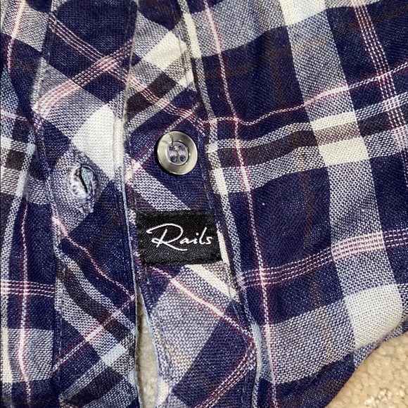 RAILS purple and grey flannel - Picture 4 of 5